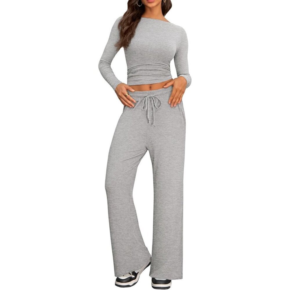 Women’s Lounge Set Viscose Spandex Small Cozy Comfortable Casual